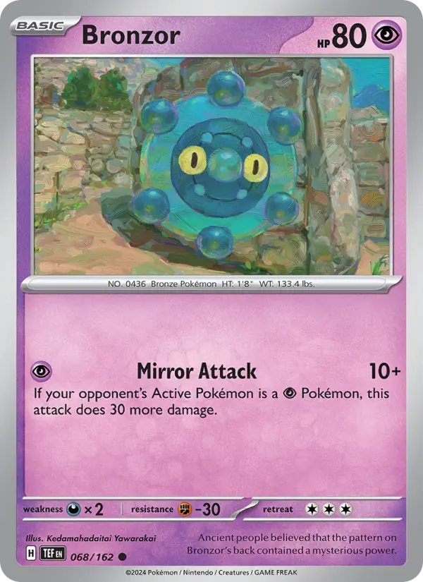 Bronzor, Pokémon card