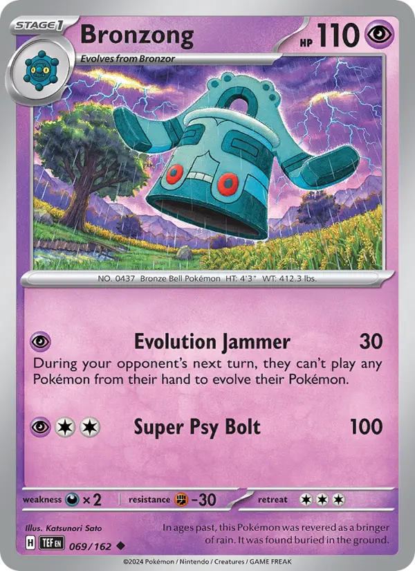 Bronzong, Pokémon card