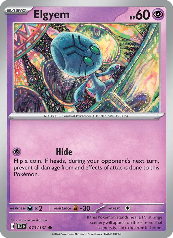 Elgyem, Pokémon card