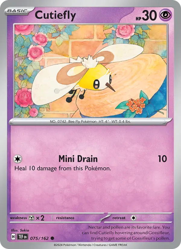 Cutiefly, Pokémon card