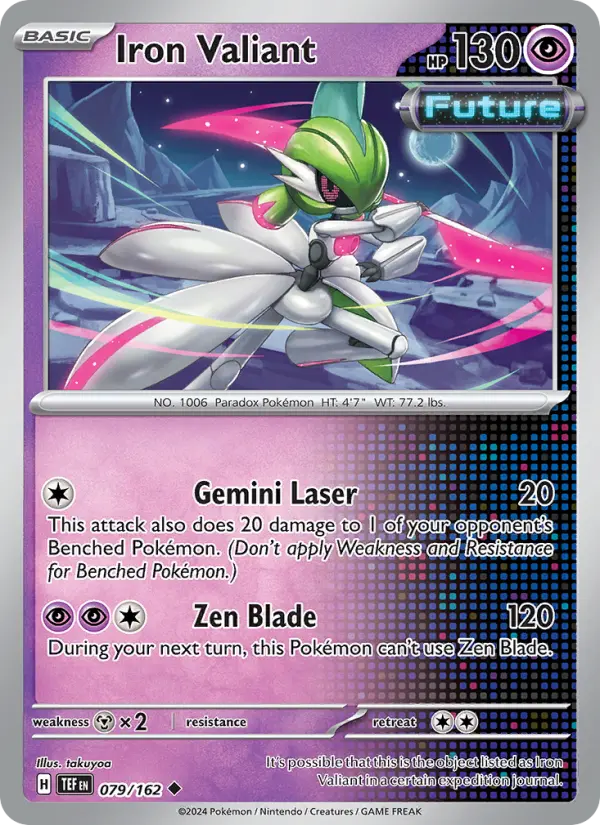 Iron Valiant, Pokémon card