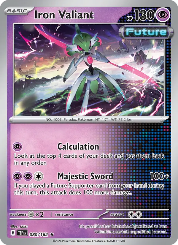 Iron Valiant, Pokémon card