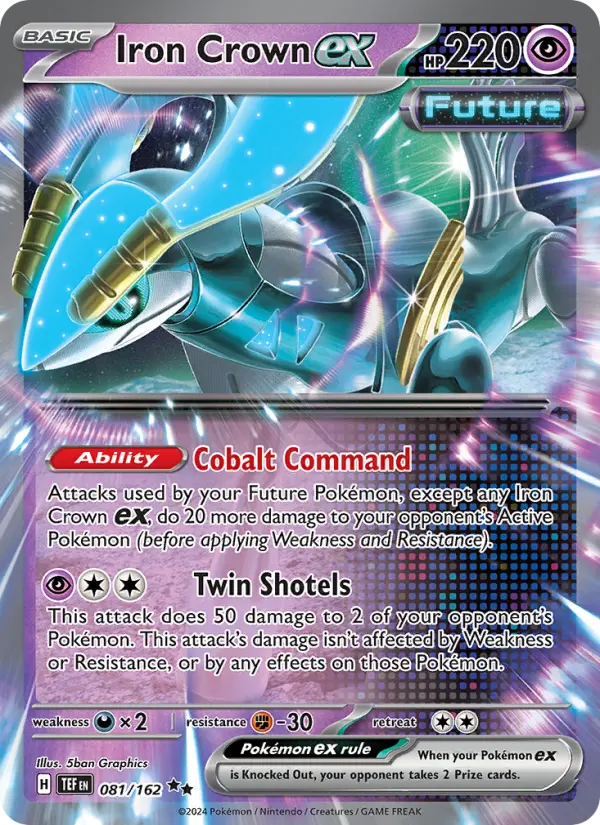 Iron Crown ex, Pokémon card