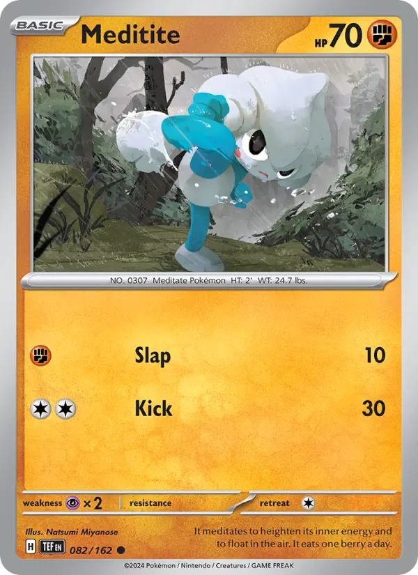 Meditite, Pokémon card