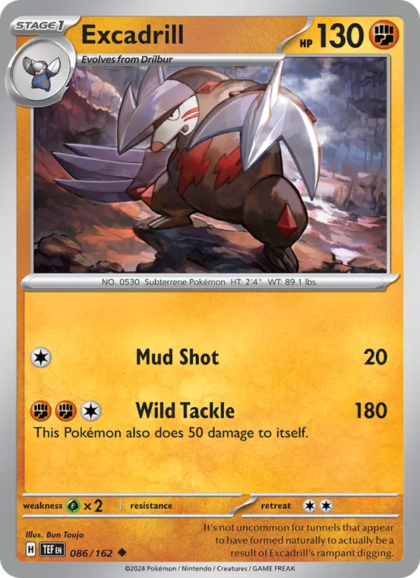 Excadrill, Pokémon card