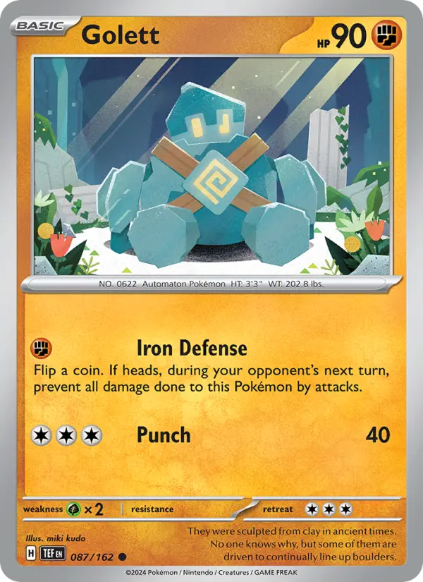 Golett, Pokémon card