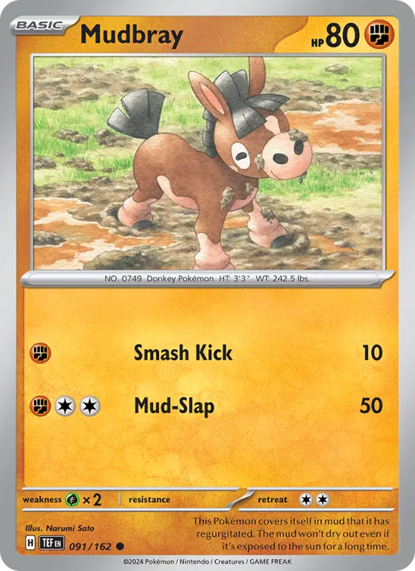 Mudbray, Pokémon card