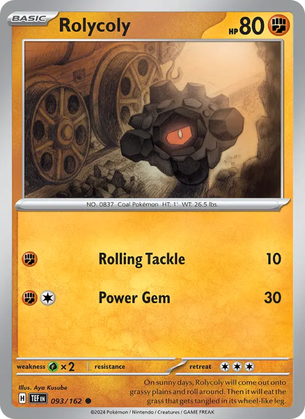 Rolycoly, Pokémon card