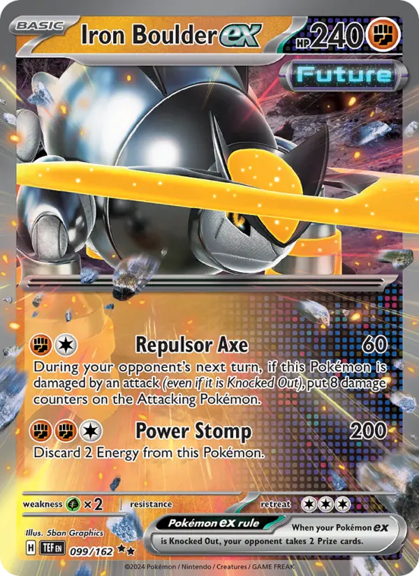Iron Boulder ex, Pokémon card