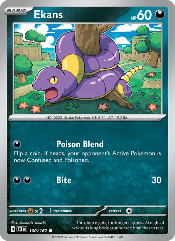 Ekans, Pokémon card