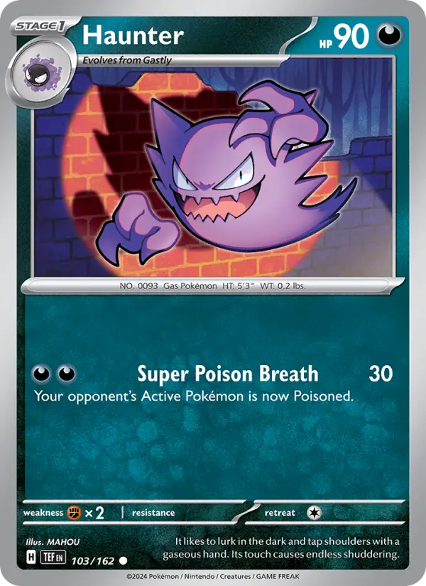 Haunter, Pokémon card
