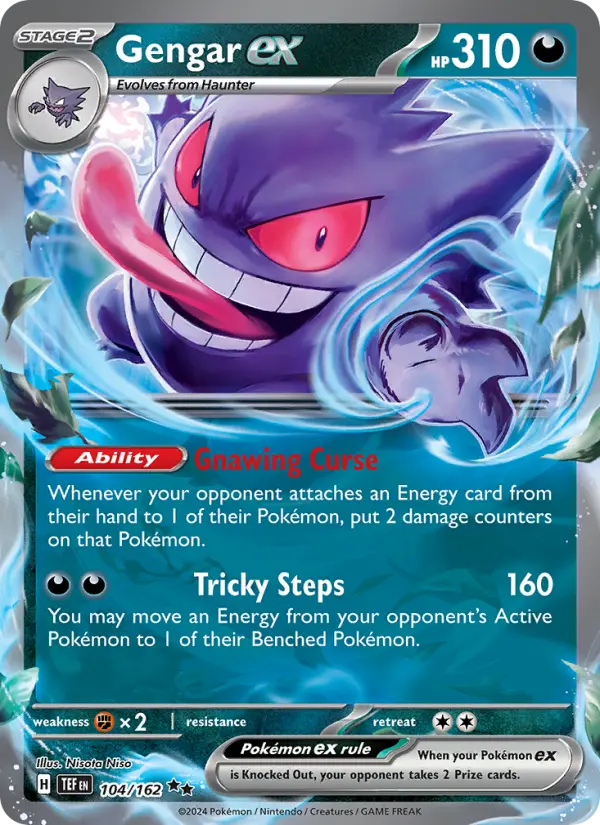 Gengar ex, Pokémon card