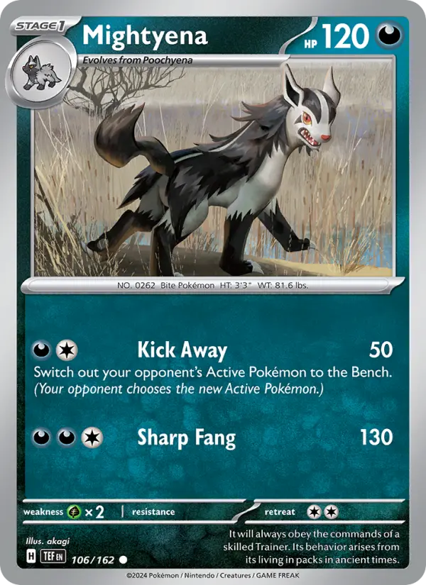 Mightyena, Pokémon card