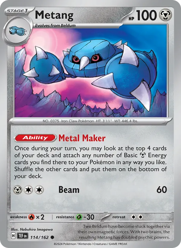 Metang, Pokémon card