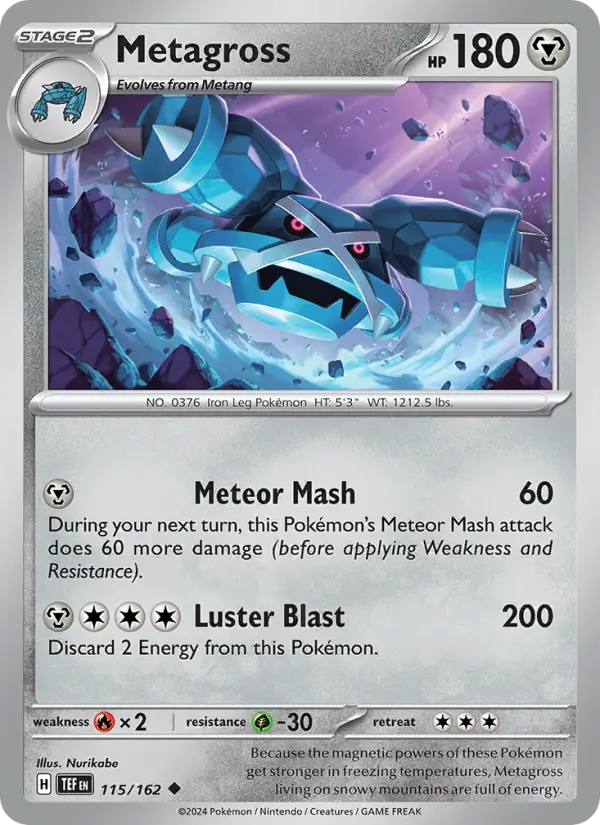 Metagross, Pokémon card