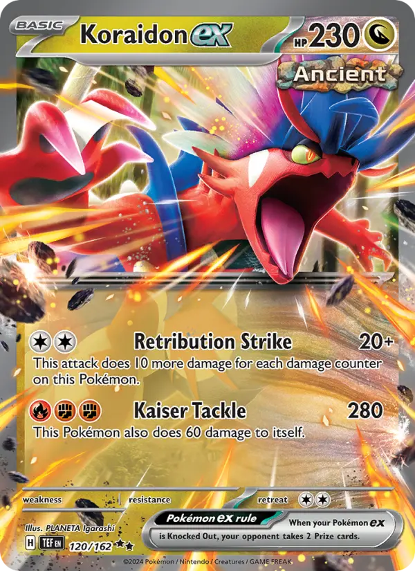 Koraidon ex, Pokémon card