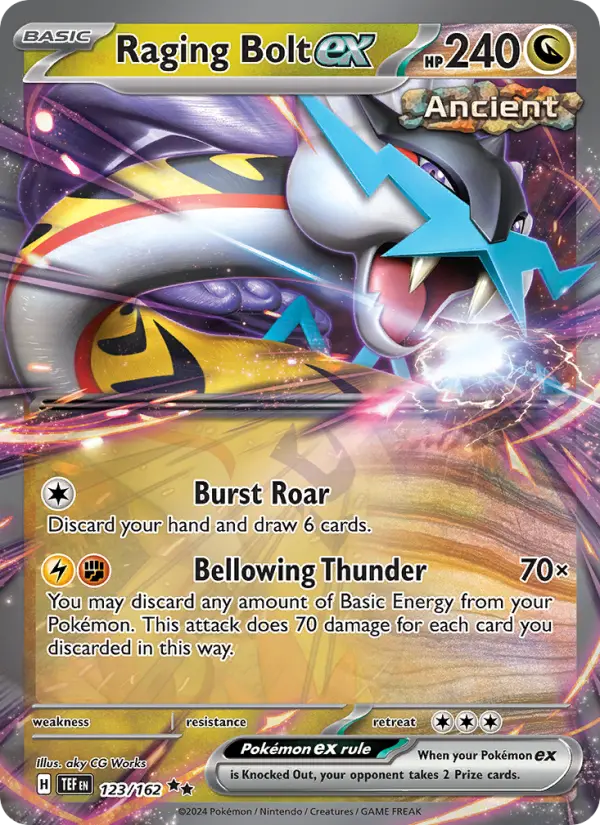 Raging Bolt ex, Pokémon card