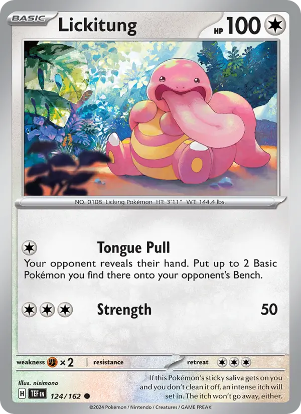 Lickitung, Pokémon card