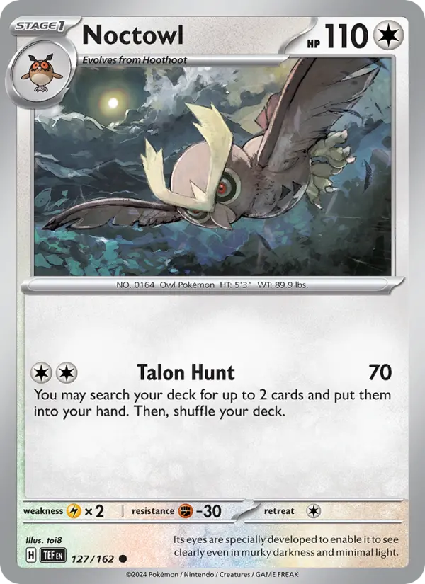 Noctowl, Pokémon card