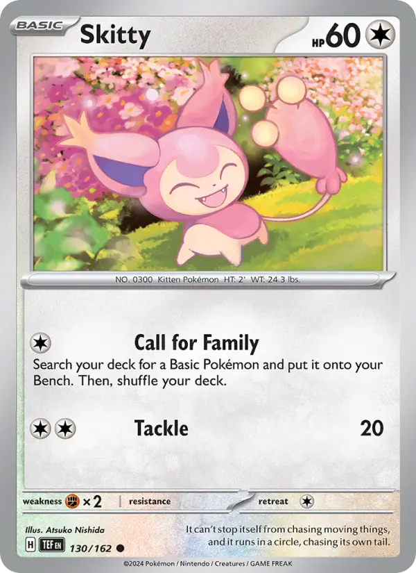 Skitty, Pokémon card