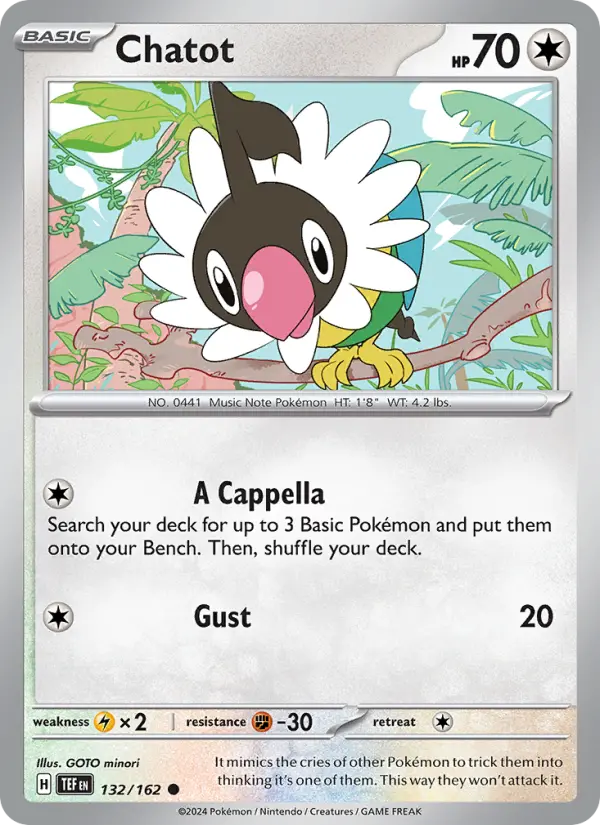 Chatot, Pokémon card