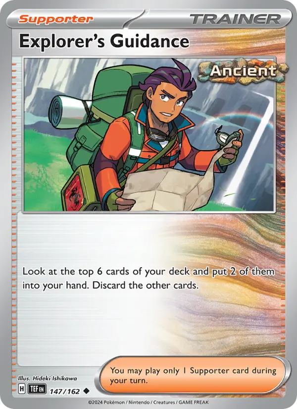Explorer's Guidance, Pokémon card