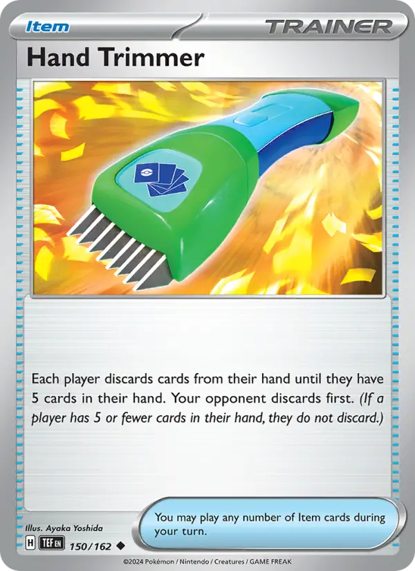Hand Trimmer, Pokémon card