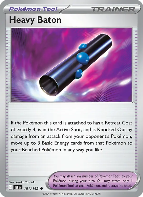 Heavy Baton, Pokémon card
