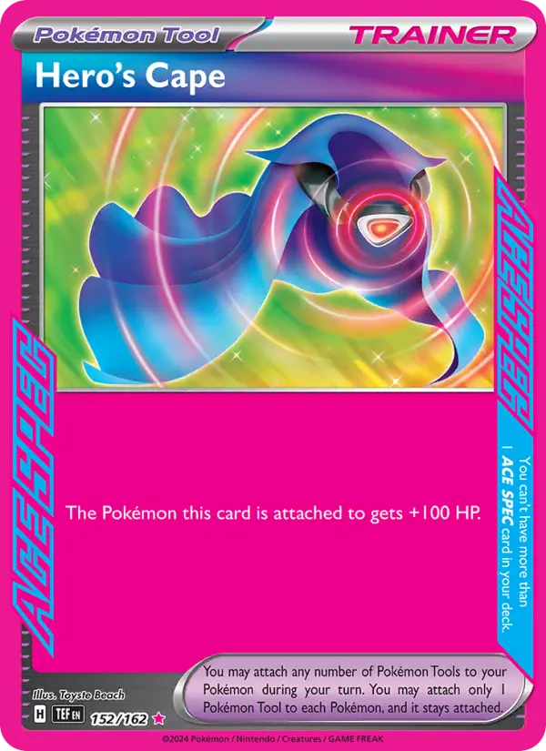 Hero's Cape, Pokémon card