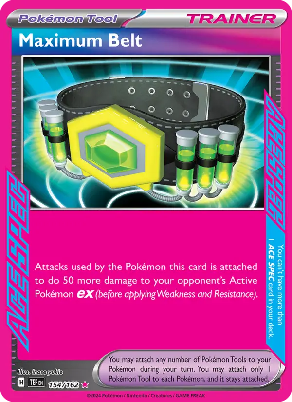 Maximum Belt, Pokémon card