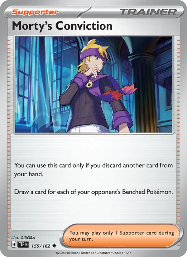 Morty's Conviction, Pokémon card