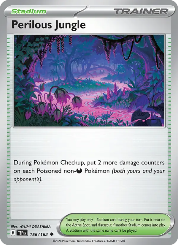 Perilous Jungle, Pokémon card