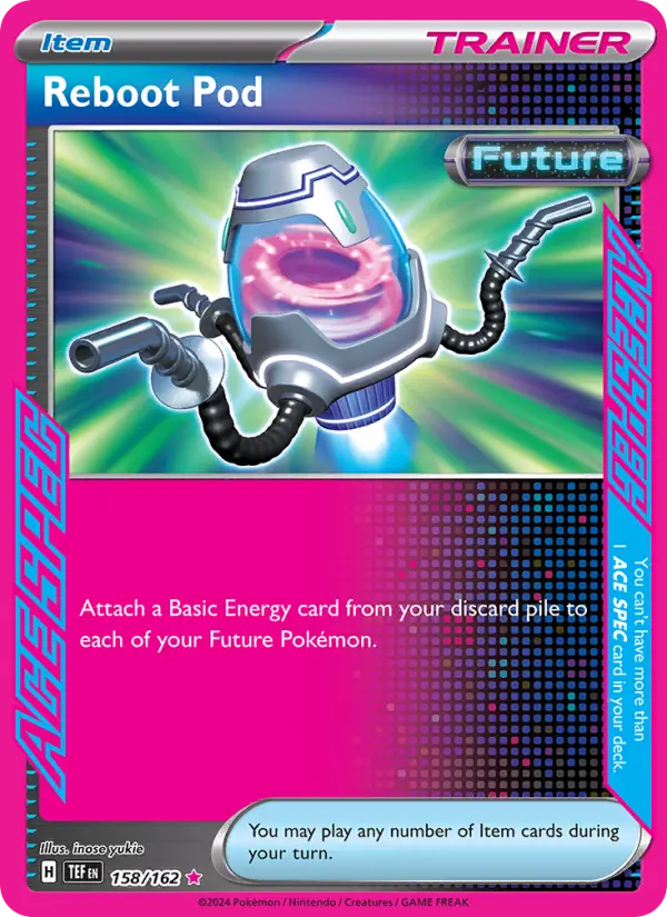 Reboot Pod, Pokémon card