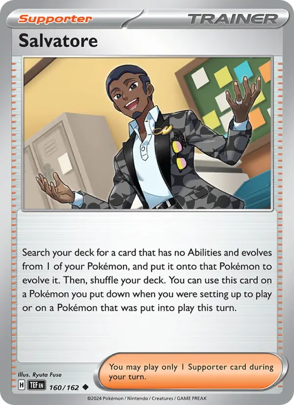 Salvatore, Pokémon card