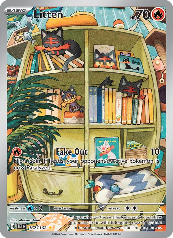 Litten, Pokémon card