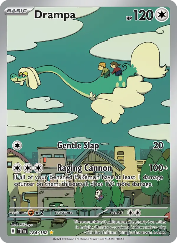 Drampa, Pokémon card