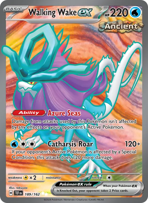 Walking Wake ex, Pokémon card