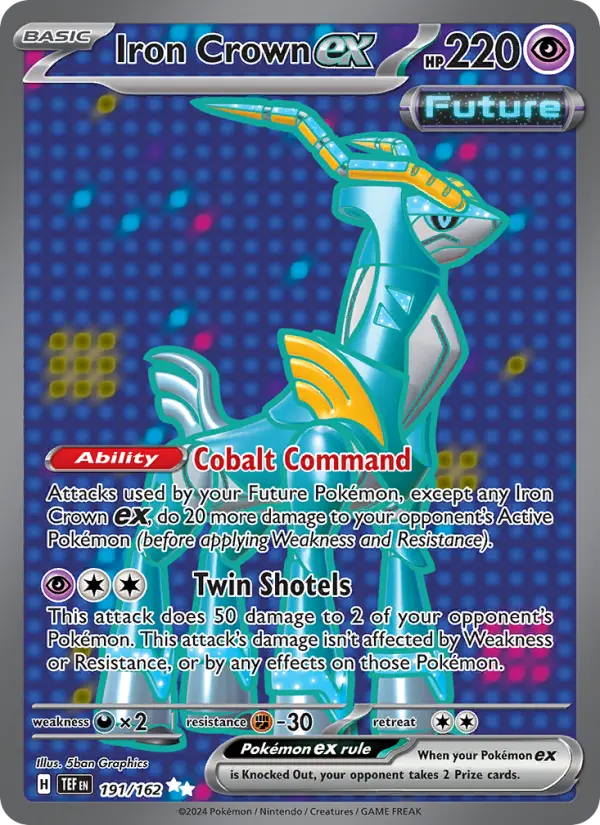 Iron Crown ex, Pokémon card