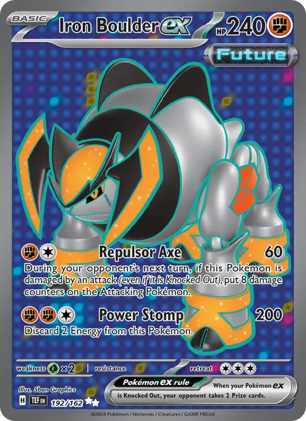 Iron Boulder ex, Pokémon card