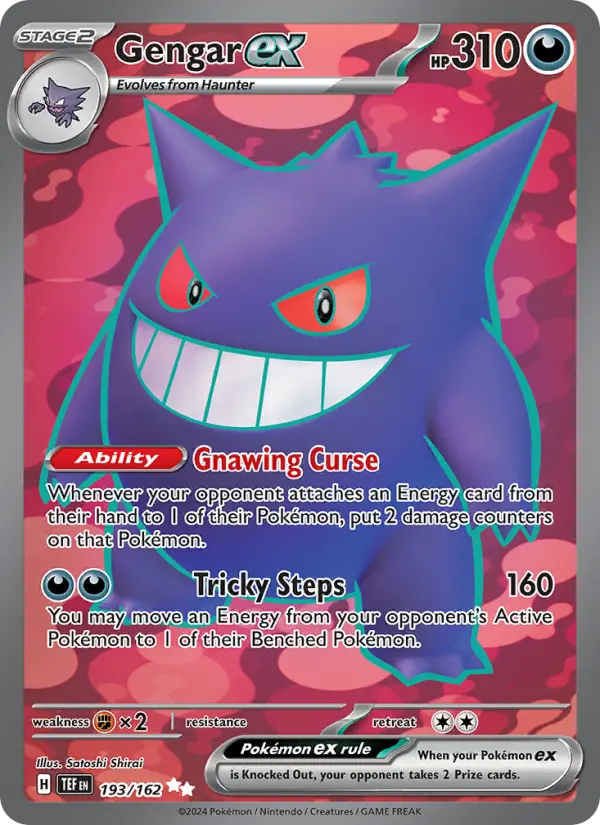 Gengar ex, Pokémon card
