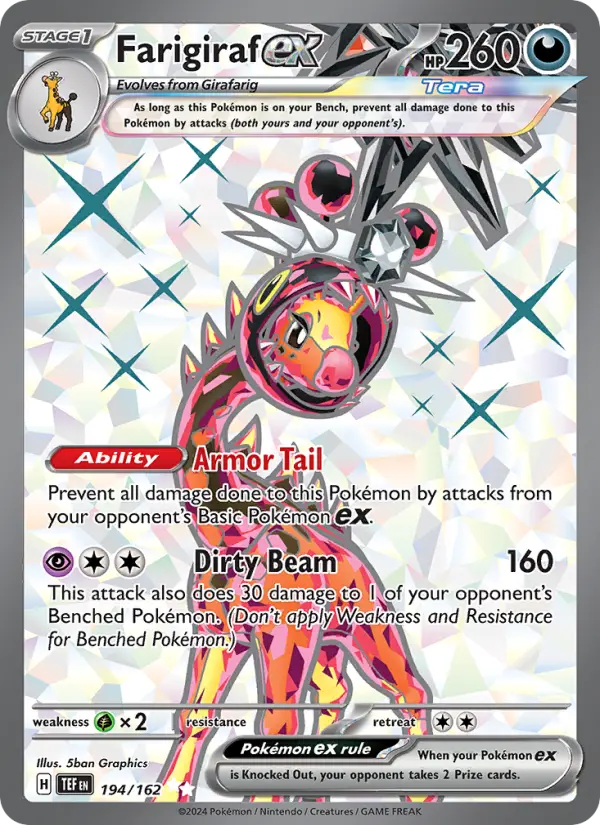 Farigiraf ex, Pokémon card