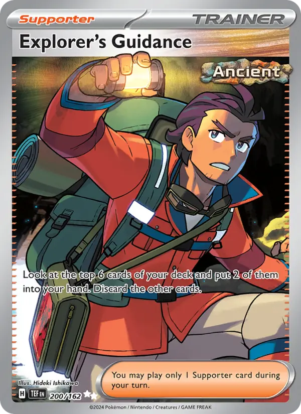Explorer's Guidance, Pokémon card