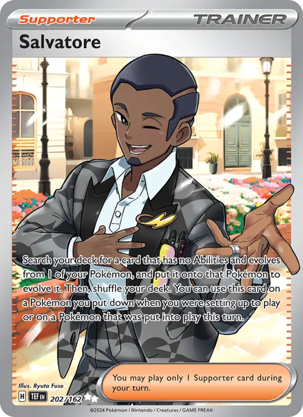 Salvatore, Pokémon card