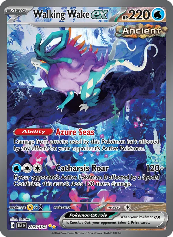 Walking Wake ex, Pokémon card