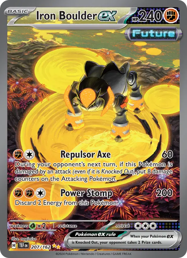 Iron Boulder ex, Pokémon card