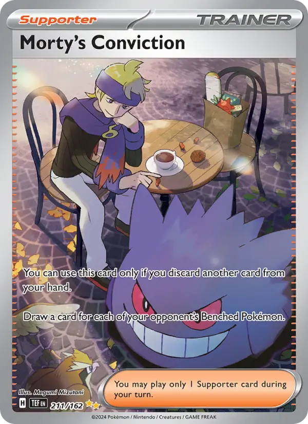 Morty's Conviction, Pokémon card
