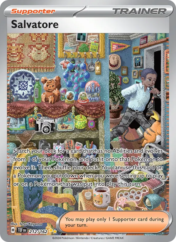 Salvatore, Pokémon card