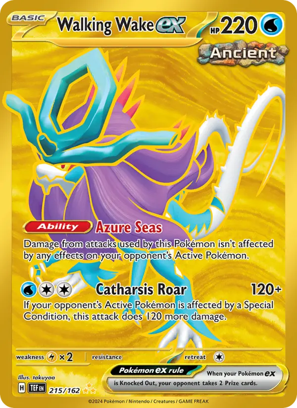 Walking Wake ex, Pokémon card