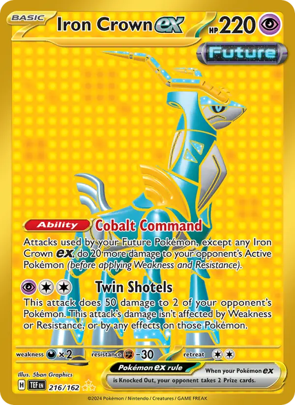 Iron Crown ex, Pokémon card