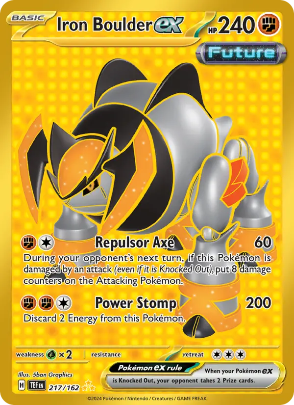 Iron Boulder ex, Pokémon card